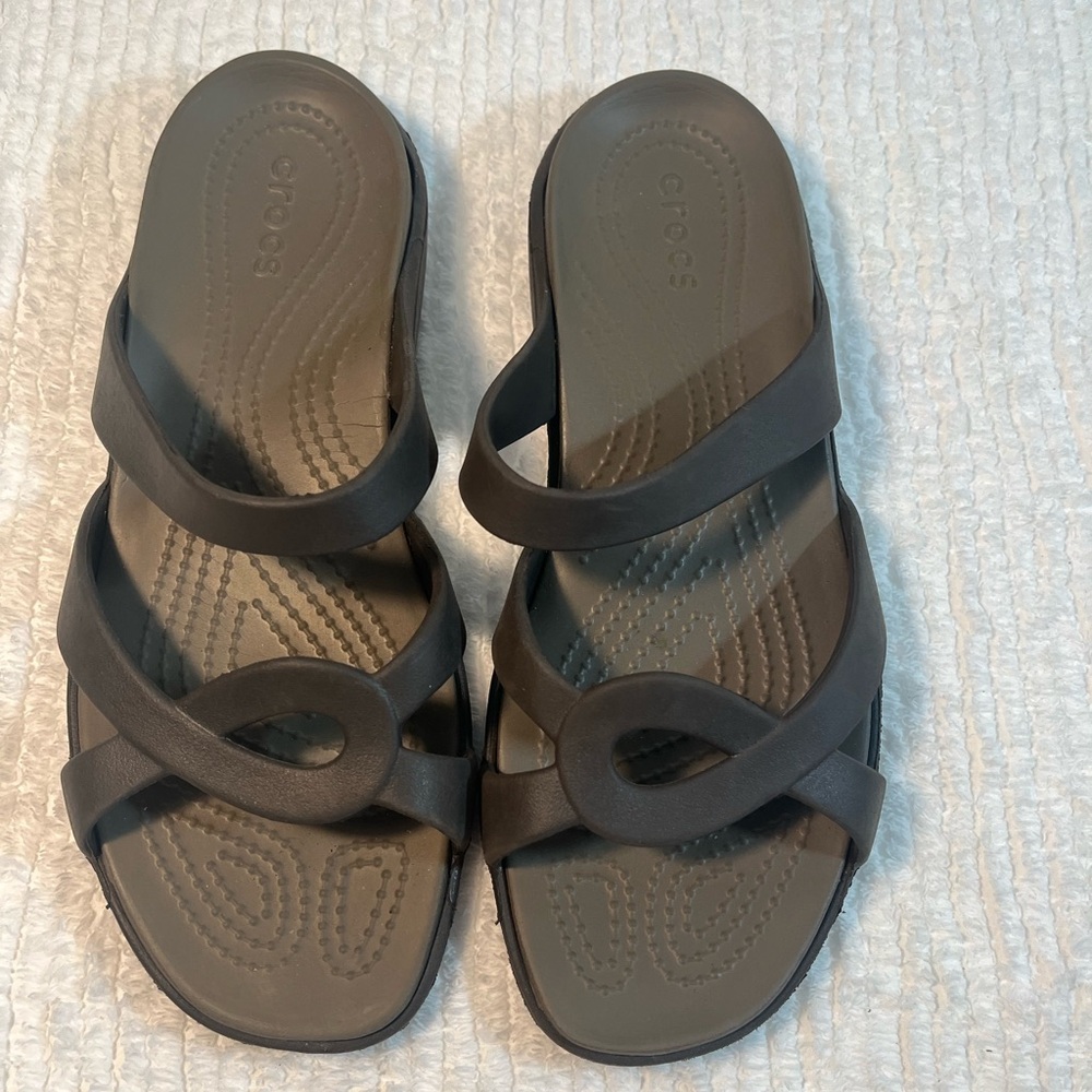Crocs Brown slip on Sandals